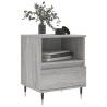 Stylish Grey Sonoma Bedside Cabinets - 2 pcs | Hipomarket UK