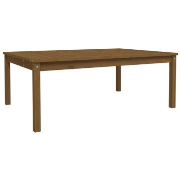 Garden Table Honey Brown - Solid Pine Wood | HipoMarket