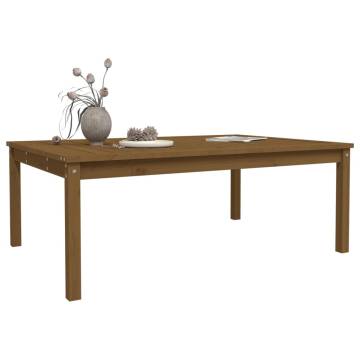 Garden Table Honey Brown - Solid Pine Wood | HipoMarket