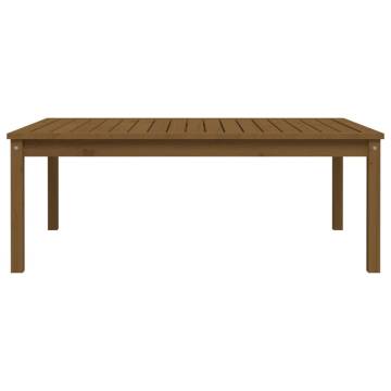 Garden Table Honey Brown - Solid Pine Wood | HipoMarket