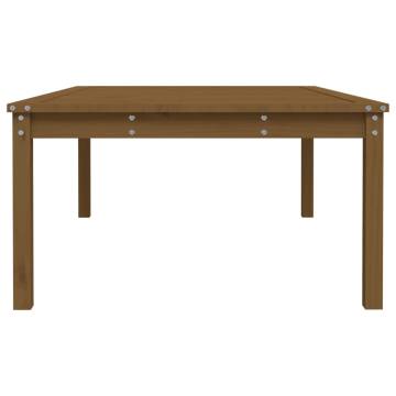 Garden Table Honey Brown - Solid Pine Wood | HipoMarket