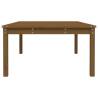 Garden Table Honey Brown - Solid Pine Wood | HipoMarket