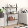 3-Tier Leaning Shelf Dark Brown and Black 64x34x116 cm Colour dark brown Quantity in Package 1 Height 116 cm 