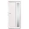 Front Door White 98x200 cm PVC - Secure & Elegant Design