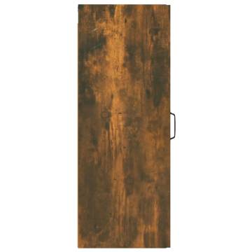 Hanging Wall Cabinet Smoked Oak - 34.5x34x90 cm