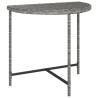 Garden Table Grey 80x50x75 cm Poly Rattan | Hipomarket UK