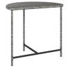 Garden Table Grey 80x50x75 cm Poly Rattan | Hipomarket UK