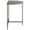 Garden Table Grey 80x50x75 cm Poly Rattan | Hipomarket UK