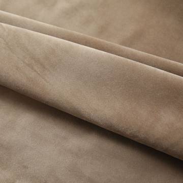 Blackout Velvet Curtain Beige 290x245 cm - Stylish Privacy