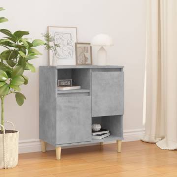 Stylish Concrete Grey Sideboard - 60x35x70 cm | HipoMarket UK