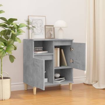 Stylish Concrete Grey Sideboard - 60x35x70 cm | HipoMarket UK