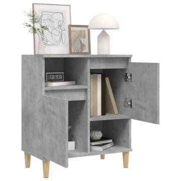 Stylish Concrete Grey Sideboard - 60x35x70 cm | HipoMarket UK