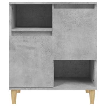 Stylish Concrete Grey Sideboard - 60x35x70 cm | HipoMarket UK