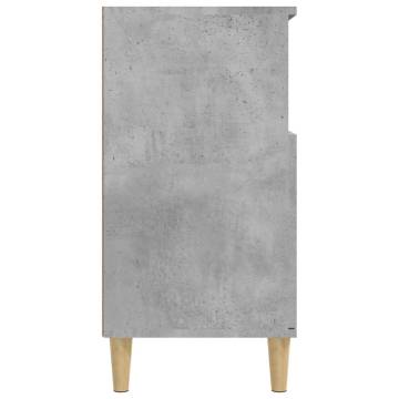 Stylish Concrete Grey Sideboard - 60x35x70 cm | HipoMarket UK