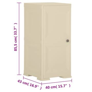 Plastic Cabinet 40x43x85.5 cm - Angora White Wood Design