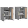 Wall Mounted Cabinets - 2 pcs Concrete Grey Engineered Wood