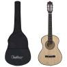 Classical Guitar for Beginner and Kid with Bag 1/2 34" Colour light brown Size 1/2 34" 