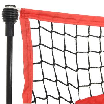 Portable Baseball Net Black and Red - 183x105x183 cm