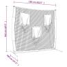 Portable Baseball Net Black and Red - 183x105x183 cm