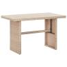 Garden Table Beige 110x60x67 cm Poly Rattan Colour beige Size 110 x 60 x 67 cm Quantity in Package 1 