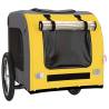 Pet Bike Trailer - Yellow & Grey Oxford Fabric & Iron