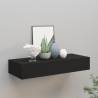 Wall-mounted Drawer Shelf Black 60x23.5x10cm MDF Colour black Size 60 x 23.5 x 10 cm Quantity in Package 1 Number of Pieces 