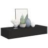 Wall-mounted Drawer Shelf Black 60x23.5x10cm MDF - HipoMarket