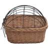 Bike Front Basket with Cover - Vintage Willow Design