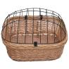 Bike Front Basket with Cover - Vintage Willow Design