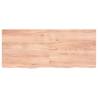 Light Brown Solid Wood Bathroom Countertop | 120x50 cm