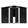 Metal Garden Shed 257x580x181 cm – Durable Anthracite Storage