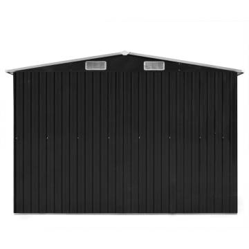 Metal Garden Shed 257x580x181 cm – Durable Anthracite Storage