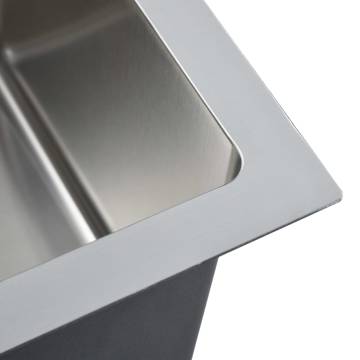 Handmade Stainless Steel Kitchen Sink - Modern Elegance