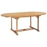 Extending Garden Table 150-200 cm Solid Teak Wood | HipoMarket