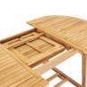 Extending Garden Table 150-200 cm Solid Teak Wood | HipoMarket