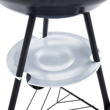 Portable XXL Charcoal Kettle BBQ Grill with Wheels - 44 cm