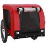 Pet Bike Trailer - Red & Black Oxford Fabric and Iron