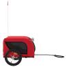 Pet Bike Trailer - Red & Black Oxford Fabric and Iron