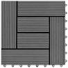 22 pcs WPC Grey Decking Tiles - 30x30 cm for 2 sqm