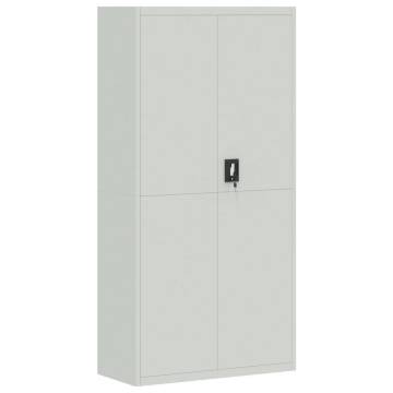 Light Grey Steel File Cabinet - 90x40x180 cm | Hipomarket