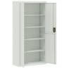 Light Grey Steel File Cabinet - 90x40x180 cm | Hipomarket