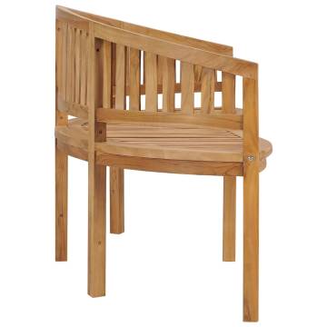 Banana Bench 180 cm - Elegant Solid Teak Wood