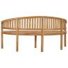 Banana Bench 180 cm - Elegant Solid Teak Wood