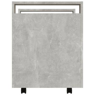 Desk Trolley Concrete Grey - Stylish & Functional Storage