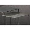 Rousseau 2 Piece Side Table Set - Ospera Metal Black & Grey