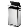 EKO Pedal Bin X-Cube 30 L Matte Silver - Stylish Waste Solution