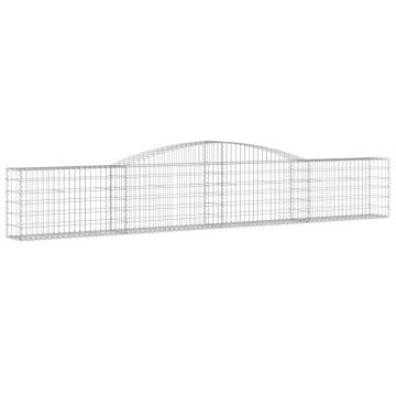 Arched Gabion Baskets - 20 pcs Galvanised Iron | HipoMarket