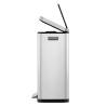 EKO Pedal Bin X-Cube 30 L Matte Silver - Stylish Waste Solution