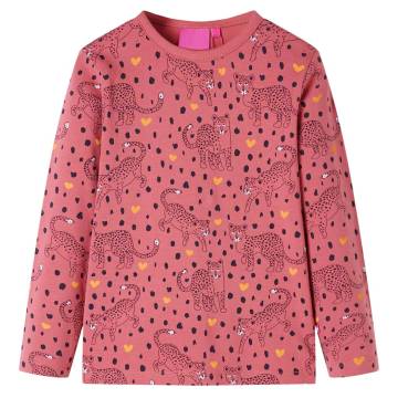 Kids' Long Sleeve Pyjamas - Old Pink Leopard Print