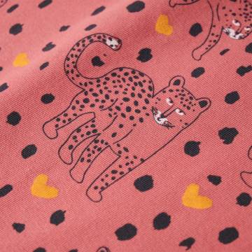 Kids' Long Sleeve Pyjamas - Old Pink Leopard Print